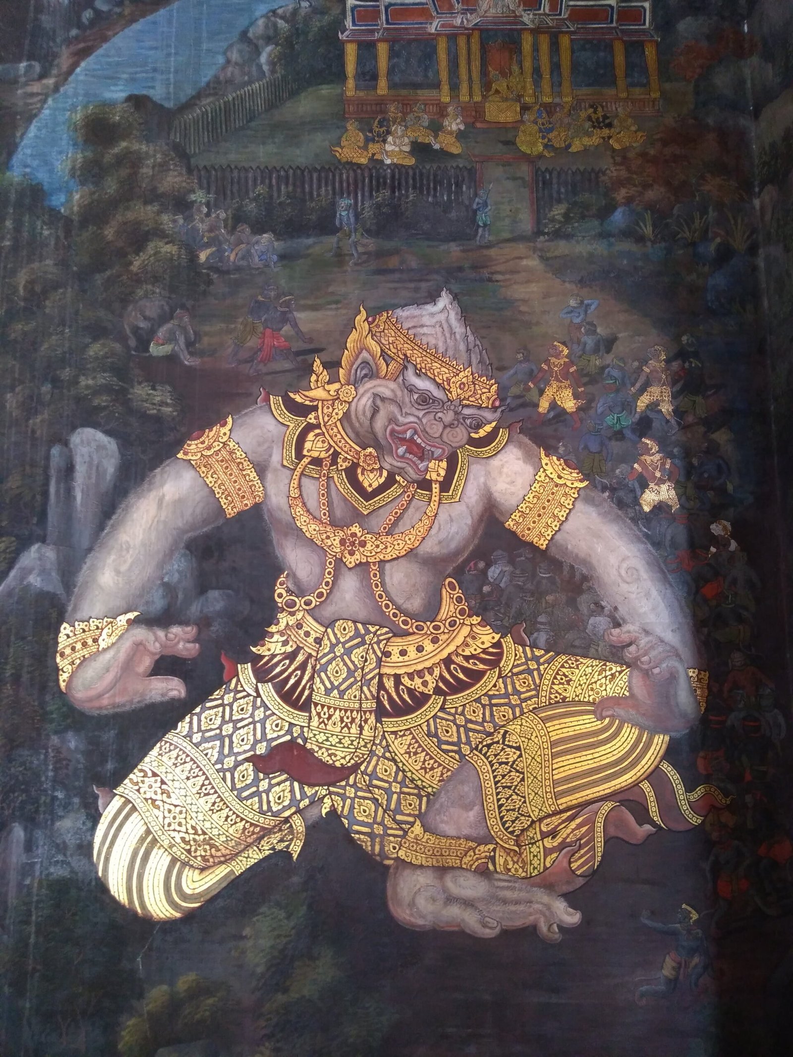 Foto: Travel Brazil. Grand Palace em Bangkok. Galeria da história Ramakien.
