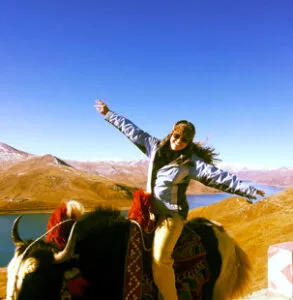 Lago sagrado no Tibet Yamdrok Lake